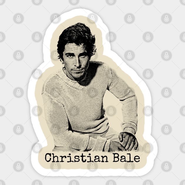 Christian Bale Sticker by Lowchoose